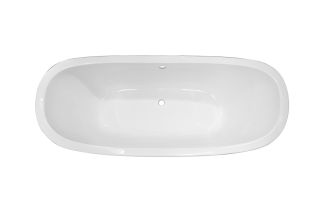 Ванна из литьевого мрамора Эстет Scarlett silk ФР-00014622 180x77см белый матовый